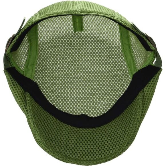 Men Breathable Mesh Summer Hat Adjustable Newsboy Beret Ivy Cabbie Flat Cap - Picture 5 of 7